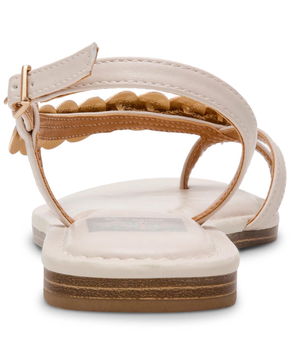 Dv Dolce Vita Women's Jetsy Embellished Jewelry Thong Asymmetrical Flat Sandals