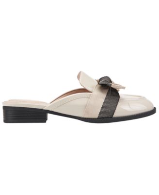 Women's Leilani Bow Slip-On Tailored Mule Loafers