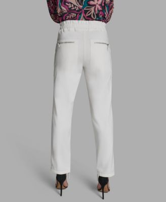 Women's Patch Pockets Mid-Rise Pants