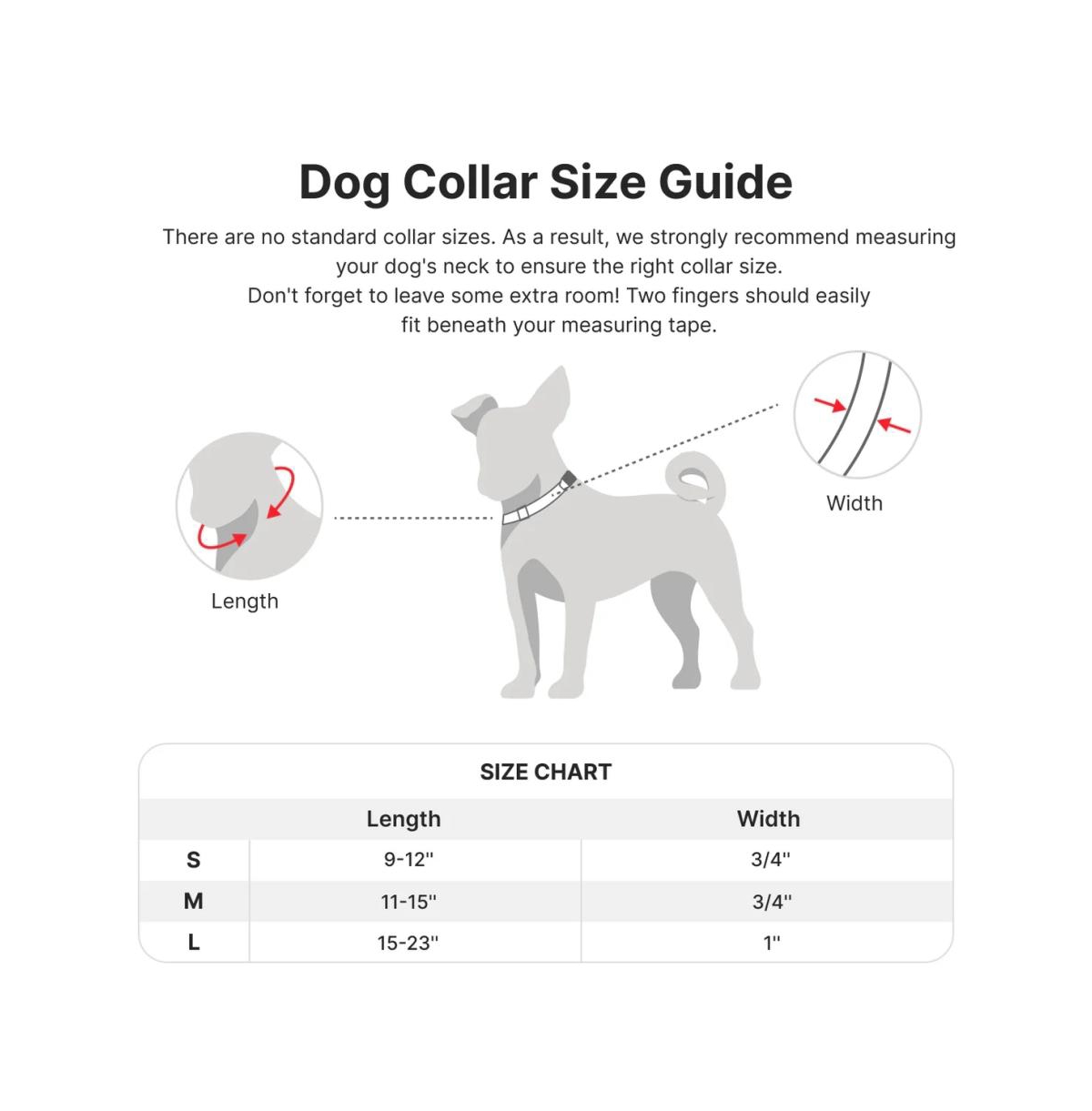 PetMarvel Adjustable 1"" Embroidered Stylish Dog Collar