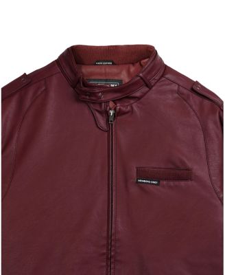 Men's Faux Leather Iconic Racer Jacket