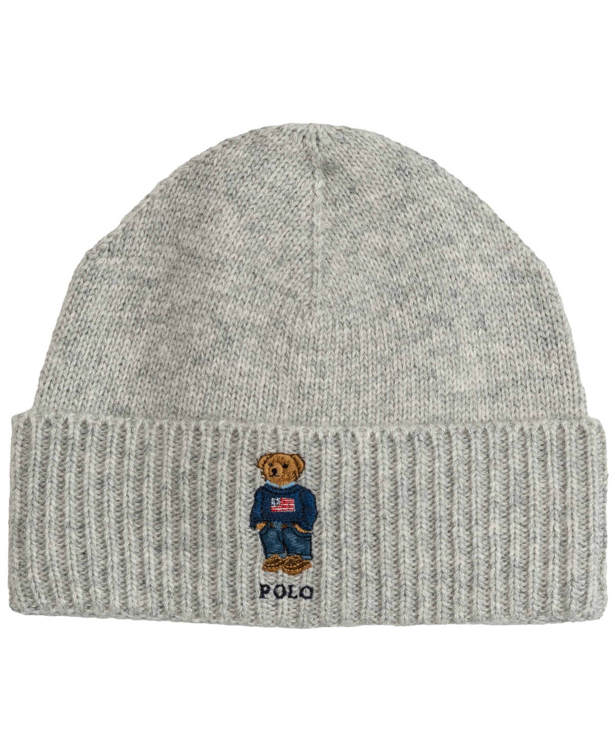 Polo Ralph Lauren Men's Flag Bear Beanie and Scarf, 2-Piece Set
