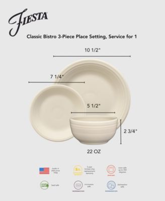 Americana Classic Rim 3-Piece Place Setting