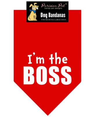 Parisian Pet I'm The Boss Dog Bandana