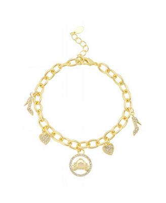 Cinderella Crystal Chain Link Bracelet