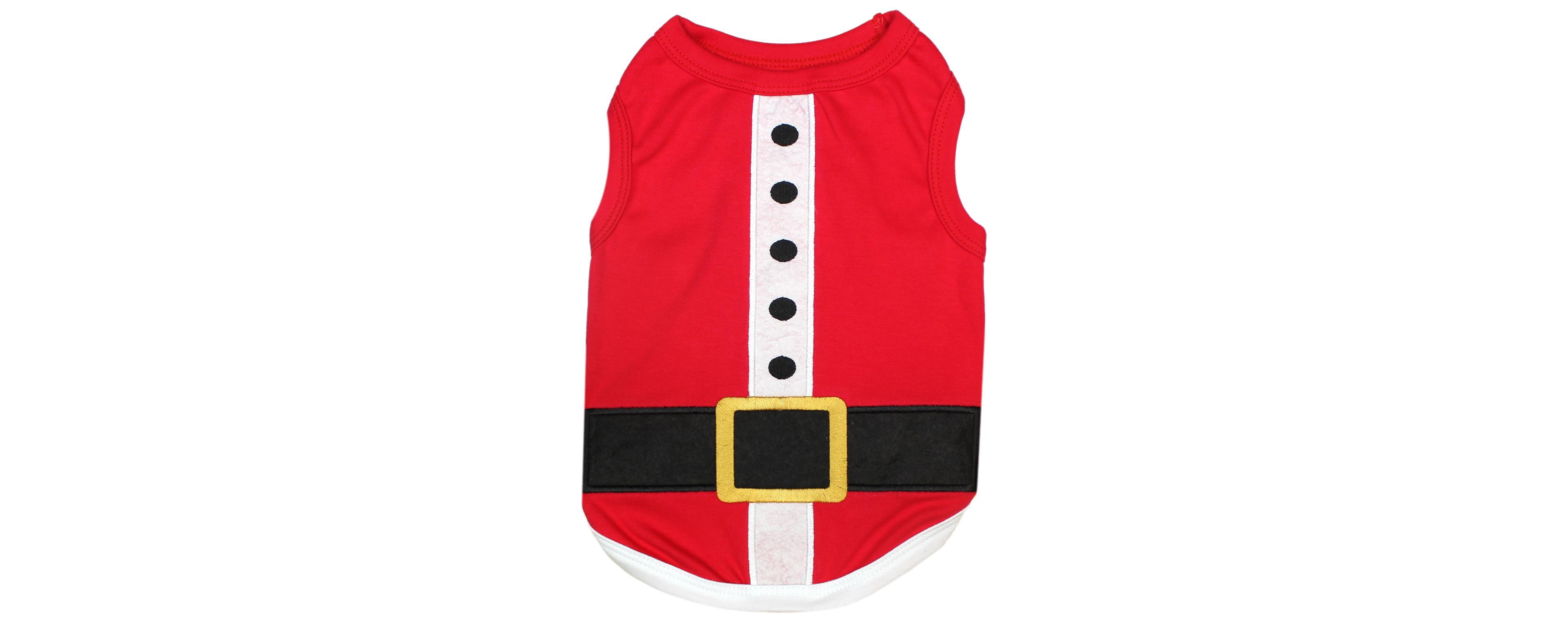 Parisian Pet Santa Outfit Holiday Dog T-Shirt
