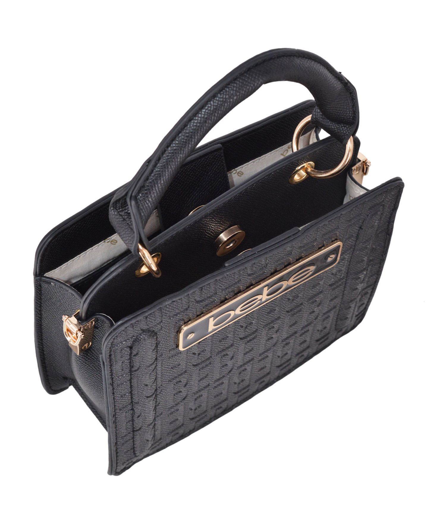 Женская сумка Bebe Thea Mini Satchel, цвет: Чёрный — фото 4