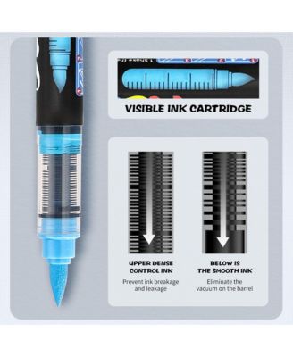 24 Colors Acrylic Paint Markers Direct Liquid Soft-Tip Drawing Pens for Drawing Pen on Paper, Wood, Canvas