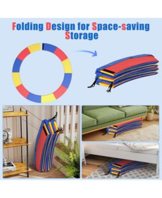 15FT Trampoline Spring Cover Universal Trampoline Replacement Pad w/Split Design