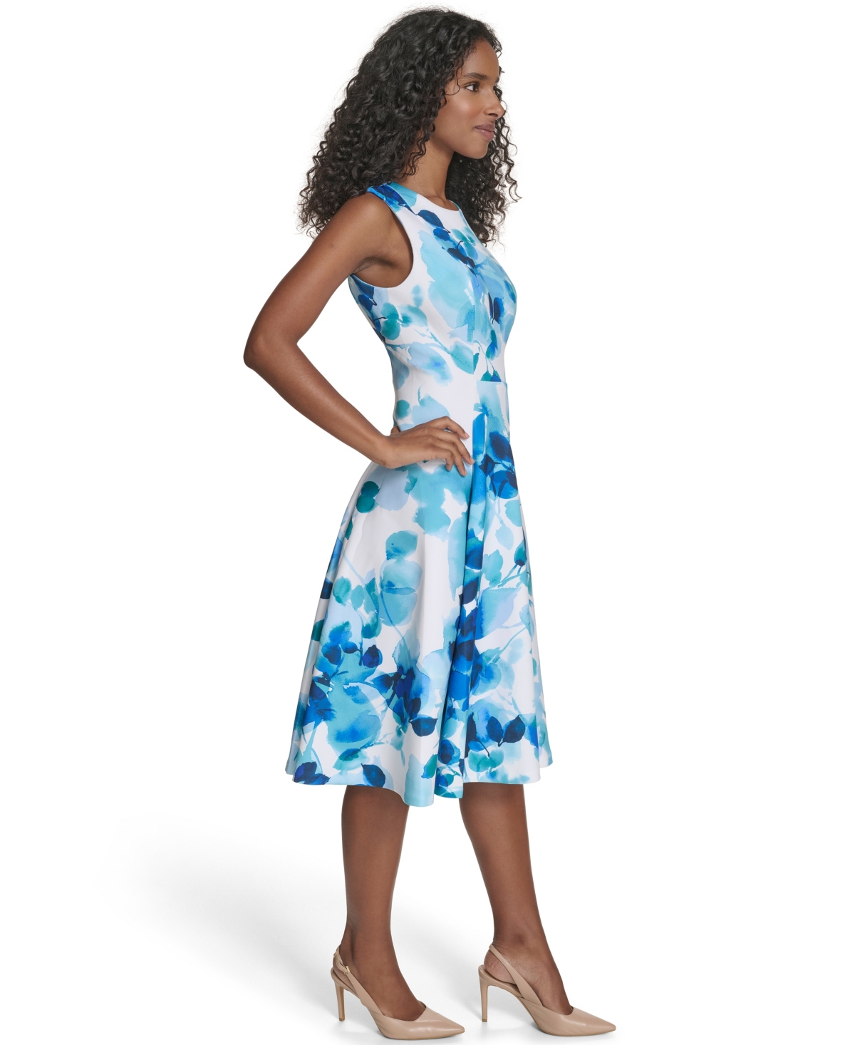 Calvin Klein Women's Sleeveless Crewneck Dress