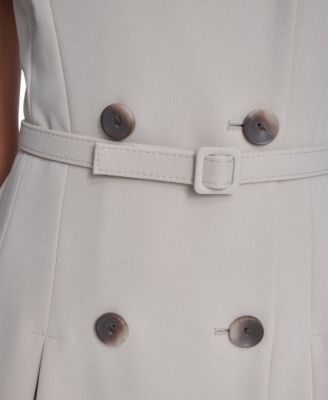 Women's Crepe V-Neck Blazer Dress