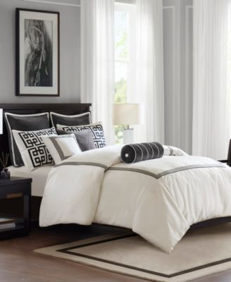 Jarvis Embroidery 8-Pc. Comforter Set, Queen