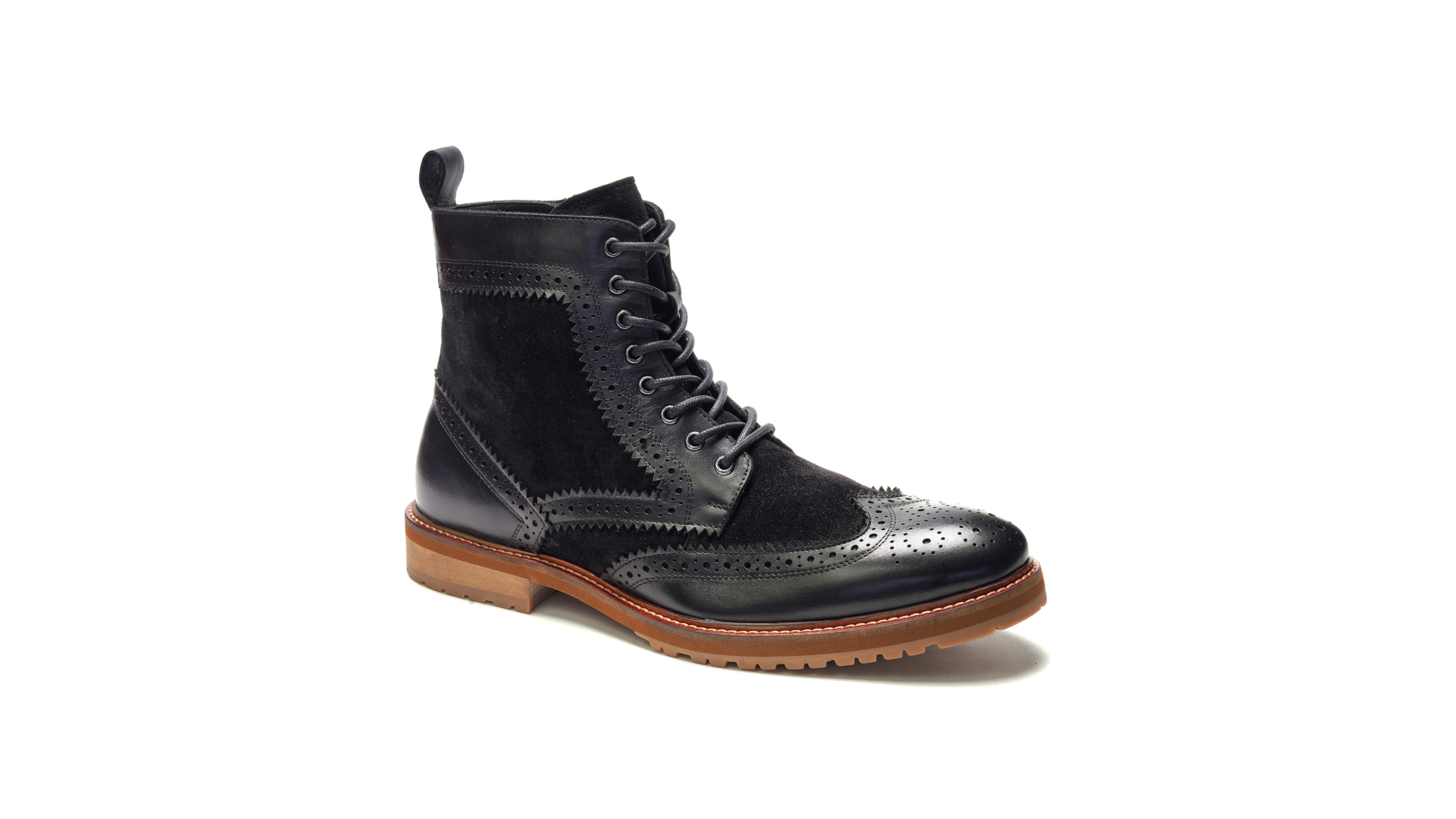 Anthony Veer Men's Langston Wingtip Lace-Up Boots