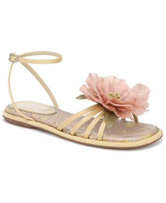 Women's Olana Flower Strappy Flat Sandals
