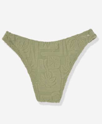 Women's Palmcation Textured V Swim Bottoms