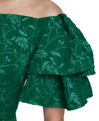 Women's Off-The-Shoulder Side Tuck Gown