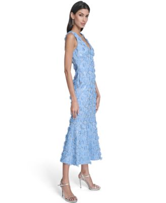 Women's V-Neck Midi Dress