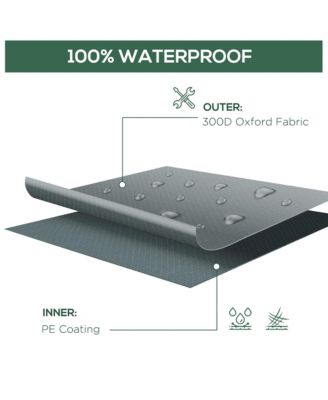 97" x 65" x 26" Weatherproof Outdoor Sectional Patio Furniture Cover