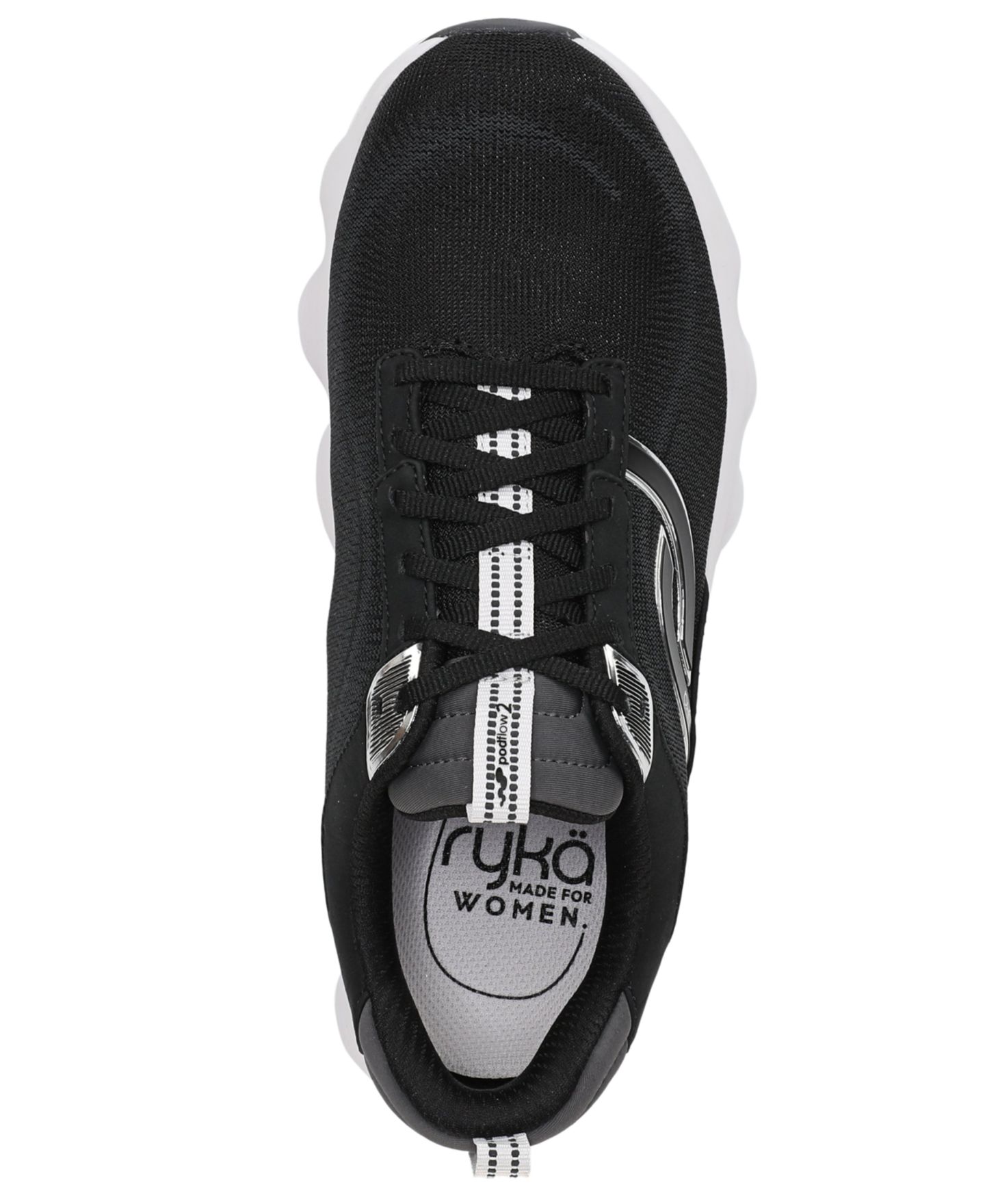 Женские кроссовки Ryka Podflow Two Lace-Up, цвет: Чёрный сетчатый — фото 4