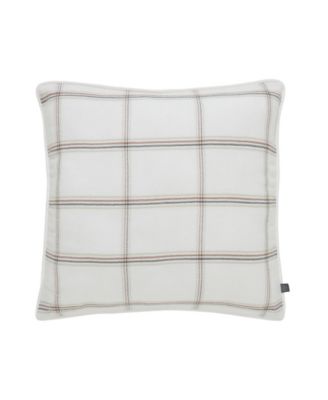 Woven Plaid Reversible Decorative Pillow, 20" x 20"