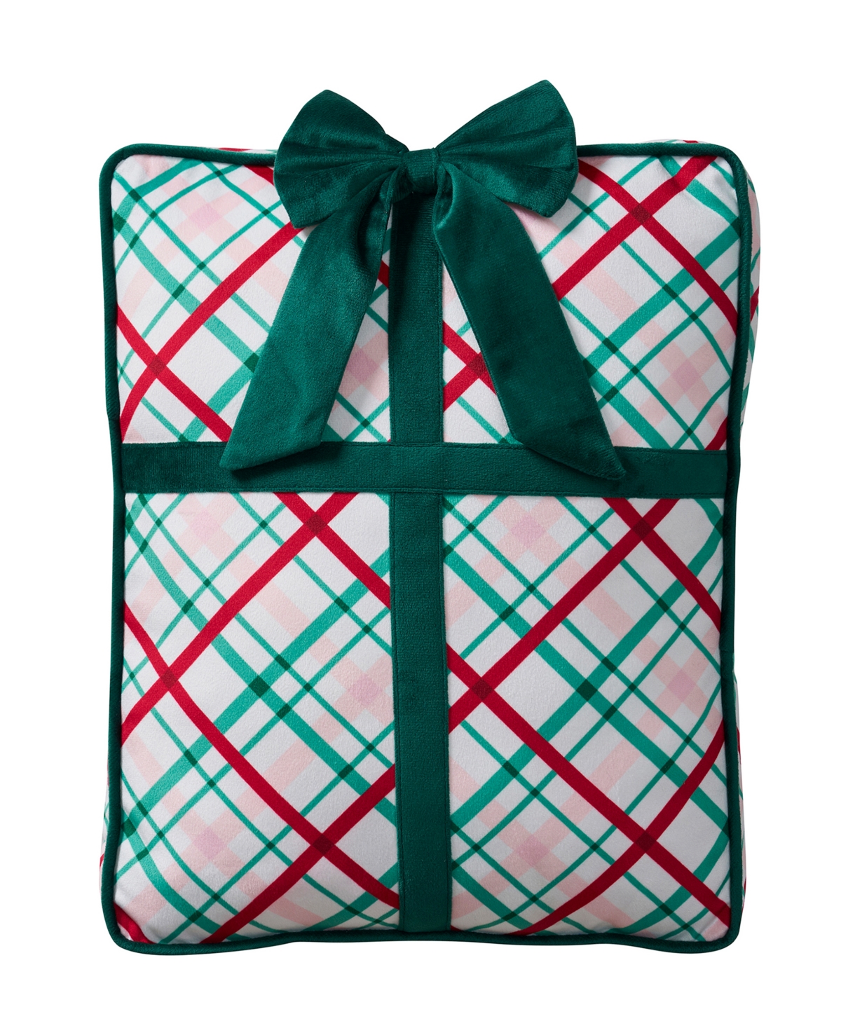 Hallmark Gift Shaped Holiday Decorative Pillow, 12.5" x 16"