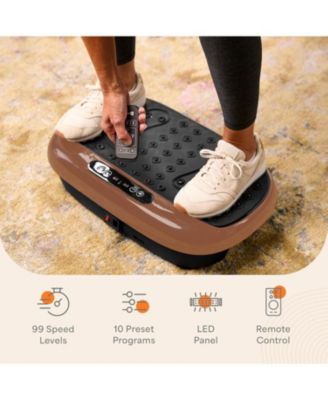 HexaPlate Lite Vibration Plate Exercise Machine – Full Body Vibrating Platform for Lymphatic Drainage, Recovery & Muscle Toning