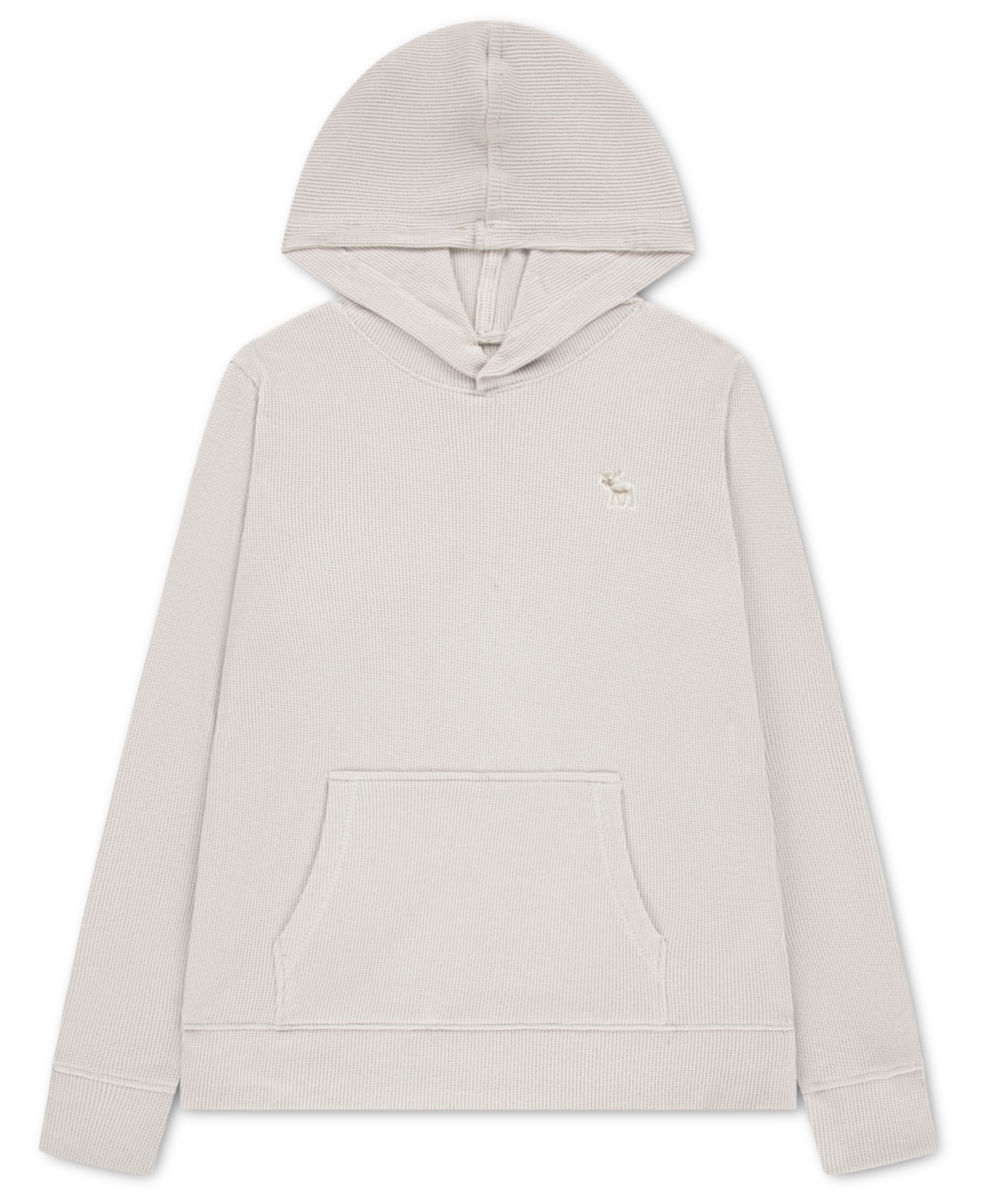 Abercrombie Kids' Boys 5-16 Long-sleeve Waffle Hoodie In White