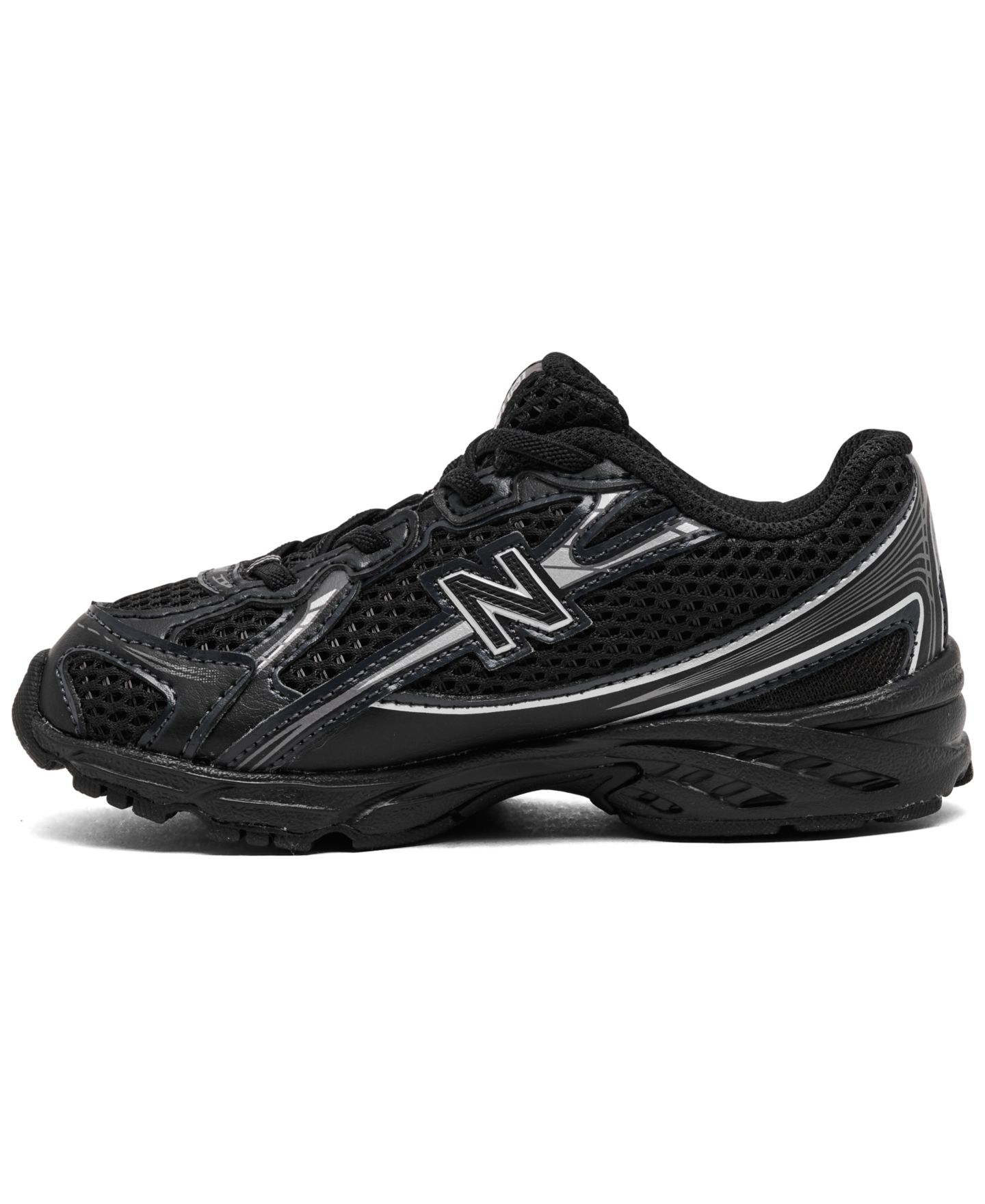 Детские кроссовки New Balance 740 Stretch Lace Casual, цвет: Чёрный — фото 3