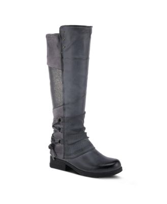 Women’s MAXIE Back Lace Detail Faux Fur Lined Tall Boot