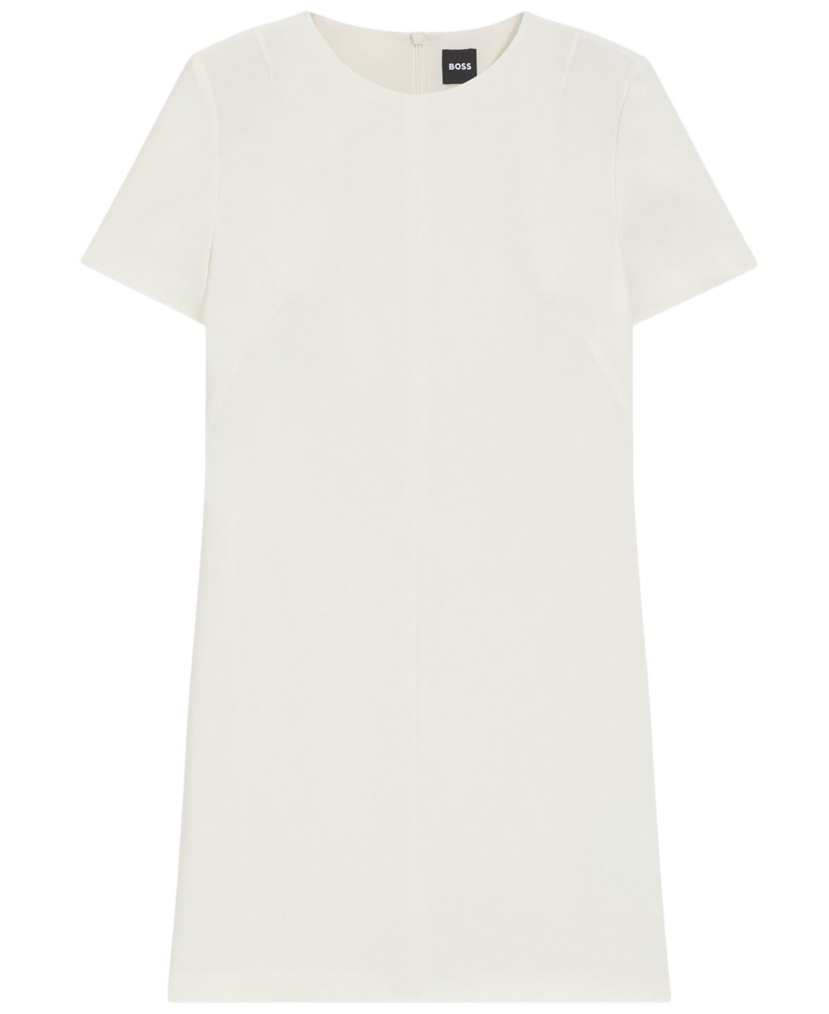 Hugo Boss Boss By  Women's Soft Crepe Shift Dress In White