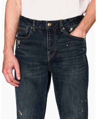 Men's J14 Slim Gold Splatter Jeans