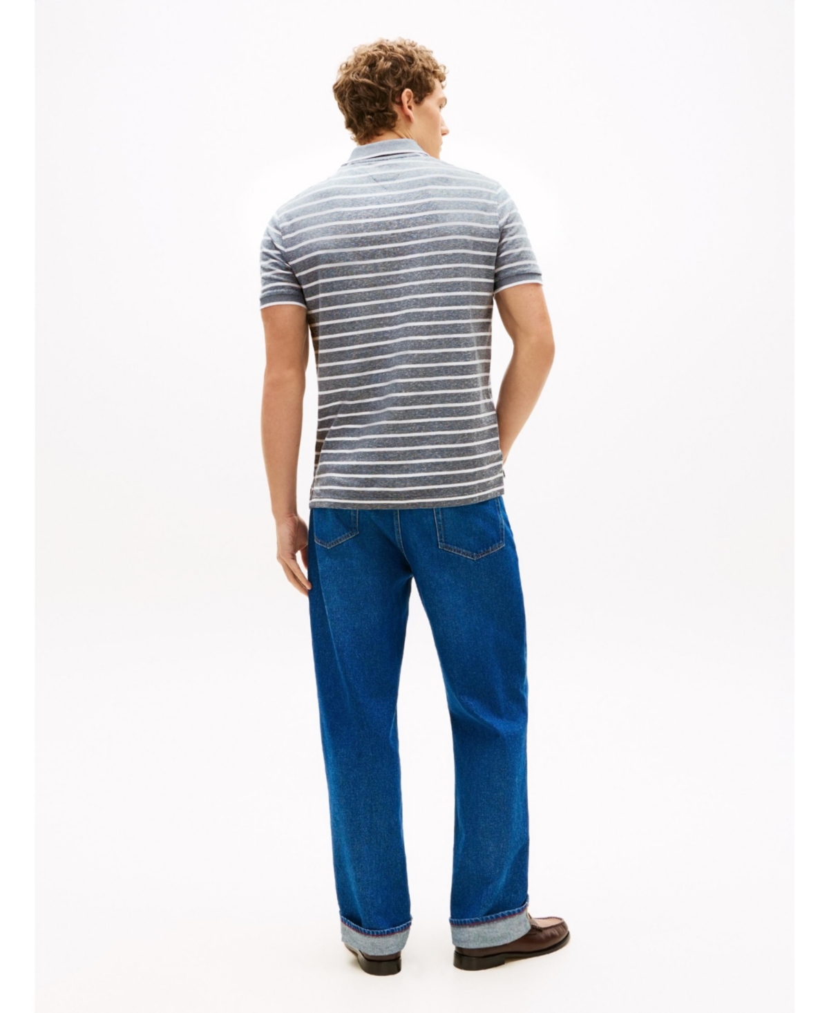 Tommy Hilfiger Men's Regular-Fit Tipped Linen Polo Shirt