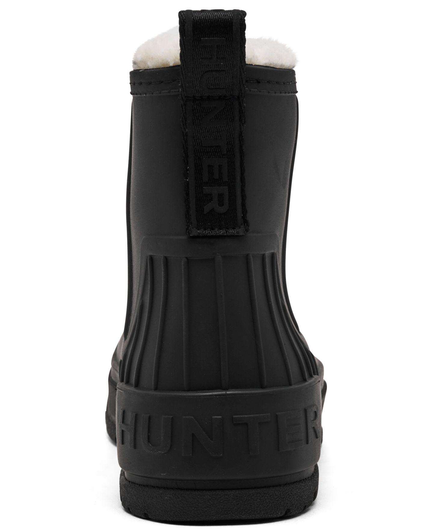 Женские ботинки Hunter Willa Insulated Waterproof Rain Booties, цвет: Чёрный — фото 4