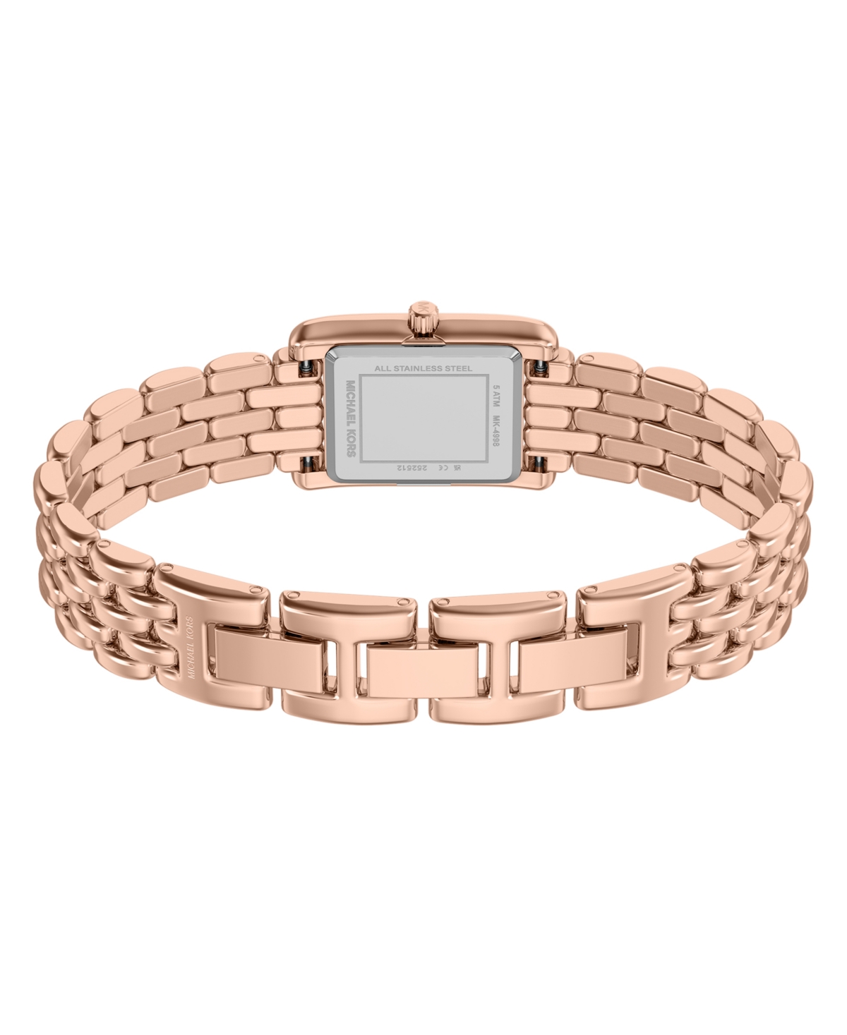 Michael Kors Women's Essex Three-Hand Rose Gold-Tone Stainless Steel Watch, 20mm