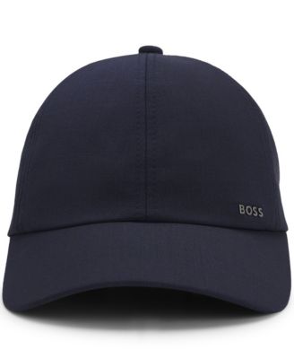Men's Wool-Blend Twill Metallic Logo Lettering Cap