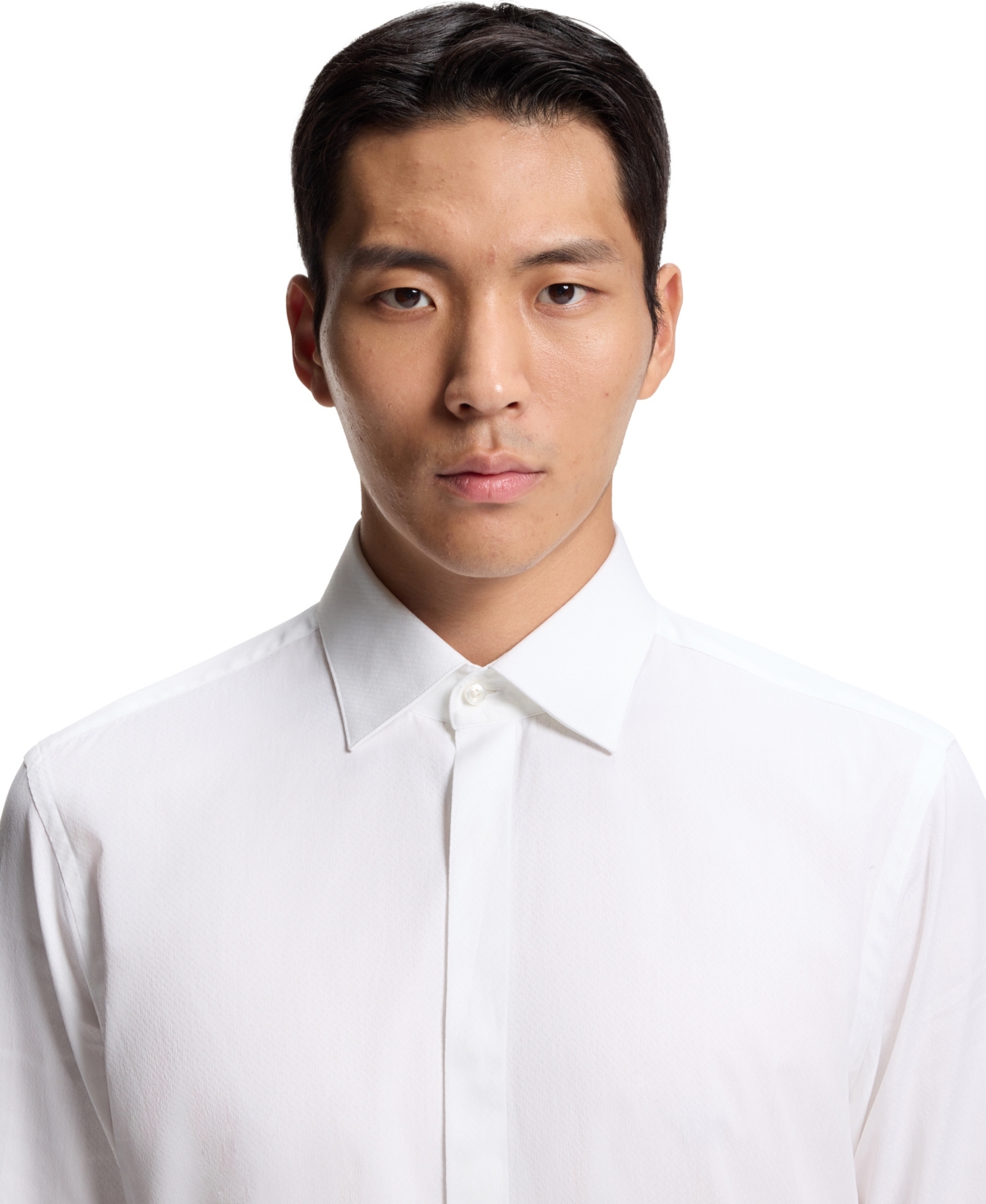 Boss by Hugo Men's Cotton Monogram-Jacquard Regular-Fit Dress Shirt