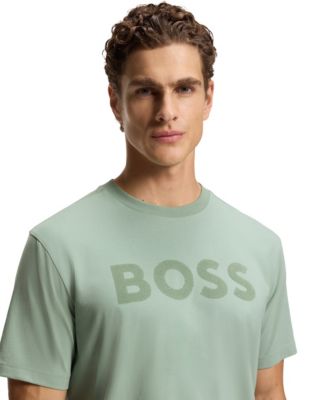 Men's Stretch Cotton Tonal Logo Relaxed-Fit T-Shirt