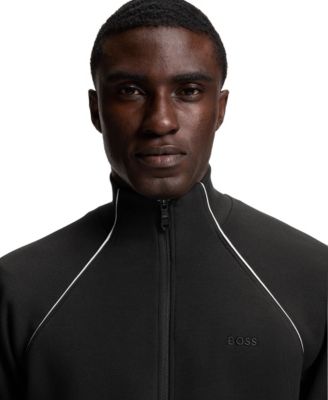 Men's Contrast Piping Cotton-Blend Sweatshirt