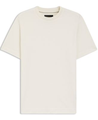 Men's Cotton-Silk Geometric Jacquard T-Shirt