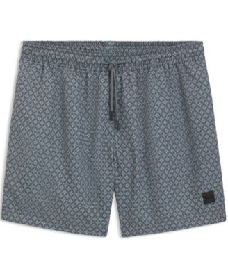 Men's Micro-Print Quick-Dry Swim Shorts