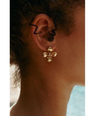 Iris Blossom Stud Earrings