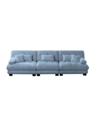 Streamdale 3-Seater Chenille Sectional Sofa - Deep Seat, Soft Comfy Upholstered Furniture