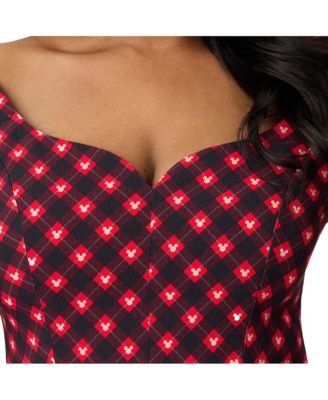 Plus Size Sweetheart Long Sleeve Swing Dress