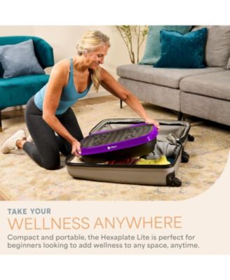 HexaPlate Lite Vibration Plate Exercise Machine – Full Body Vibrating Platform for Lymphatic Drainage, Recovery & Muscle Toning