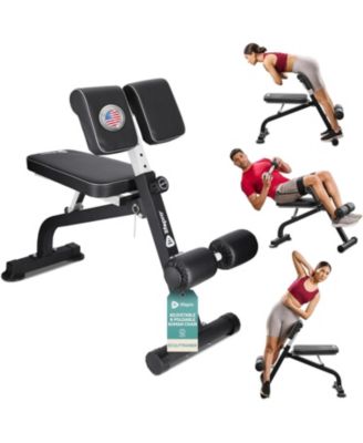 Roman Chair Hyperextension Bench – Adjustable, Foldable Glute & Lower Back Machine