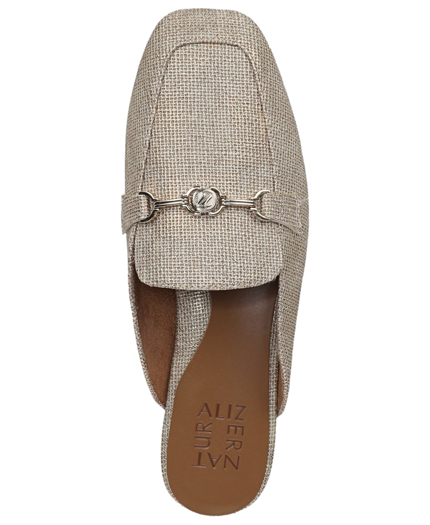 Женские сабо Naturalizer Basel Mule Flats, цвет: Натуральный бежевая искусственная кожа — фото 4
