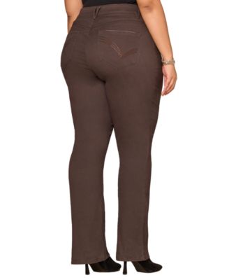 Plus Size High-Rise Bootcut Jeans