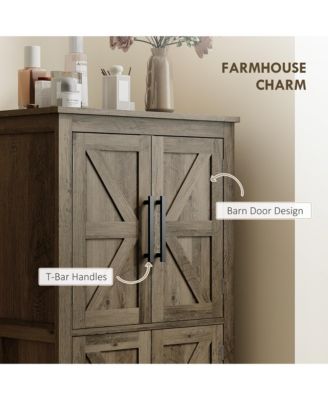 Bathroom Floor Cabinet, Farmhouse Bathroom Cabinet with Doors,