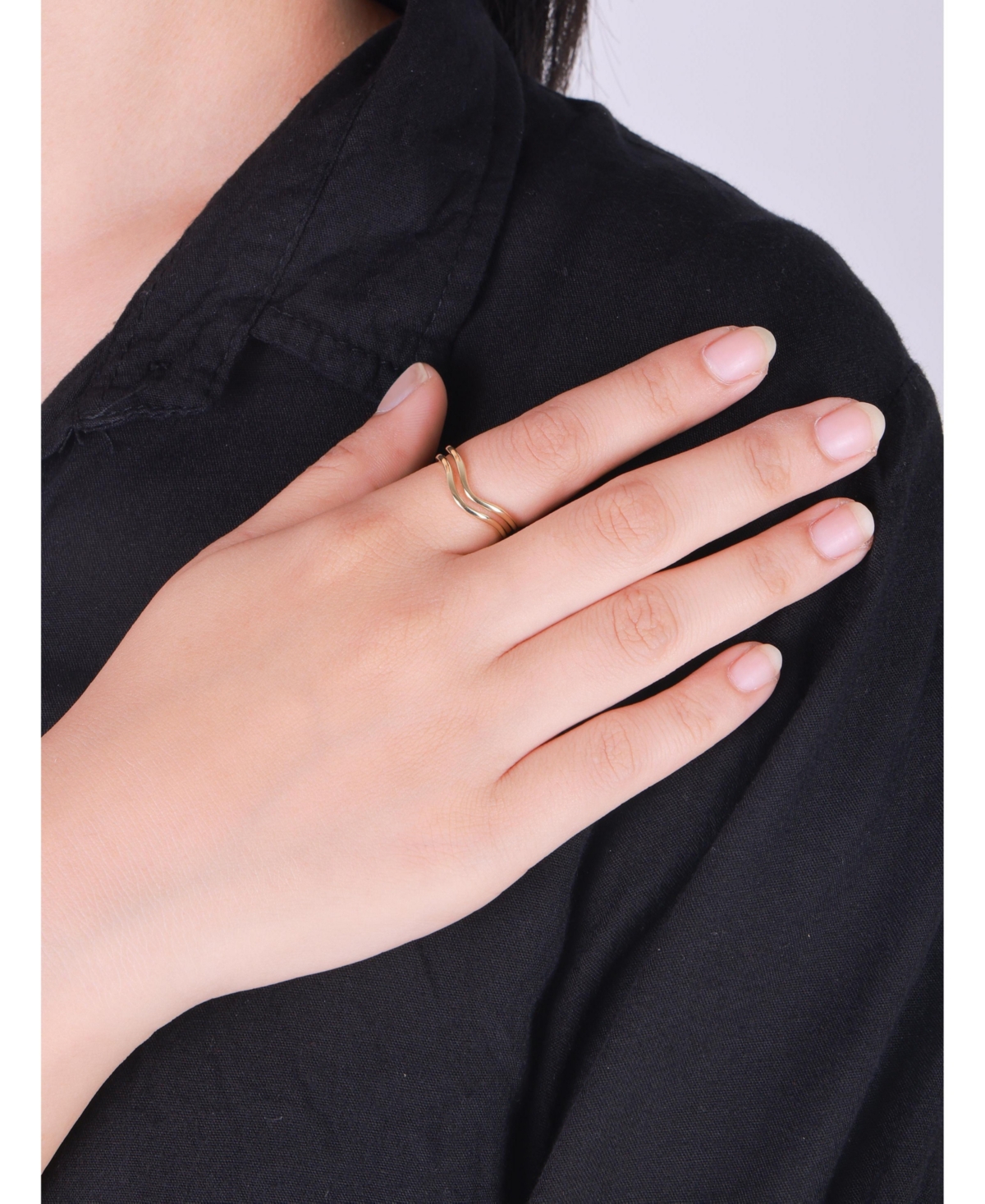 Devata Wishbone Arch Ring in 14K Gold