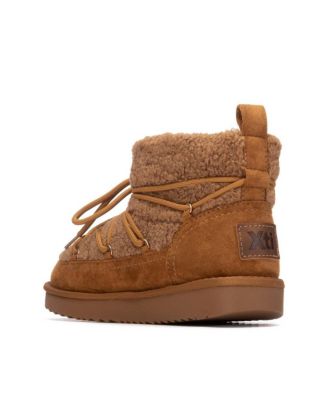 Women's Suede Comfort Ankle Booties By XTI